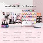 Acrylic Nail Kit for Beginners: Professional Complete Set with Drill UV Light Gel Polish Nail Art Tools for Salon Quality Manicures at Home - Image 2