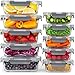 Produktbild GOOD FOR YOU - Meal Prep Boxen & Glas-Frischhaltedosen Set  20-teilig (10 Behälter & 10 Deckel), Spülmaschinen-, Mikrowellen- & Gefriergeeignet, BPA-frei, Borosilikatglas Behälter