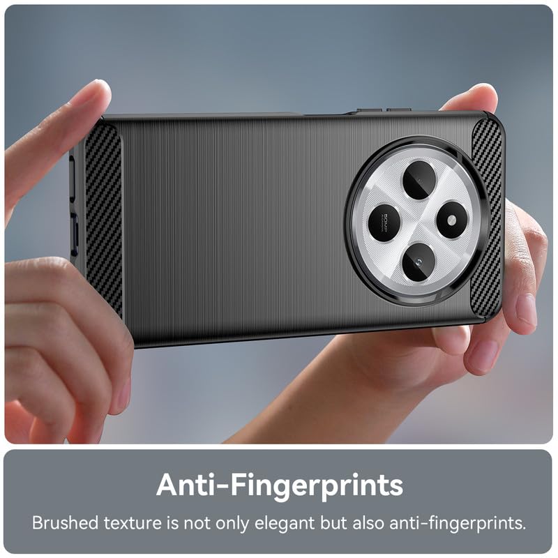 Image of Basic Case for Mi Redmi A4 5G / Redmi 14C 5G / Poco C75 5G / M7 5G (Carbon Fibre Black)