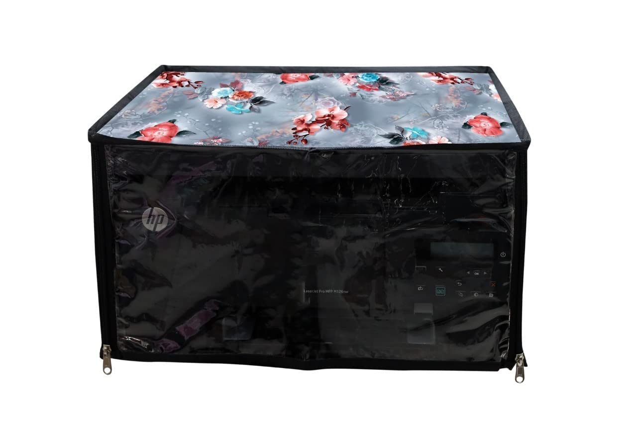 Print Fab Printer Cover for HP LaserJet Pro MFP M126nw Printer with Zipper for Dust Protection, Blue Flower Standard Size (B0BV4G7VWN) Amazon Price History, Amazon Price Tracker