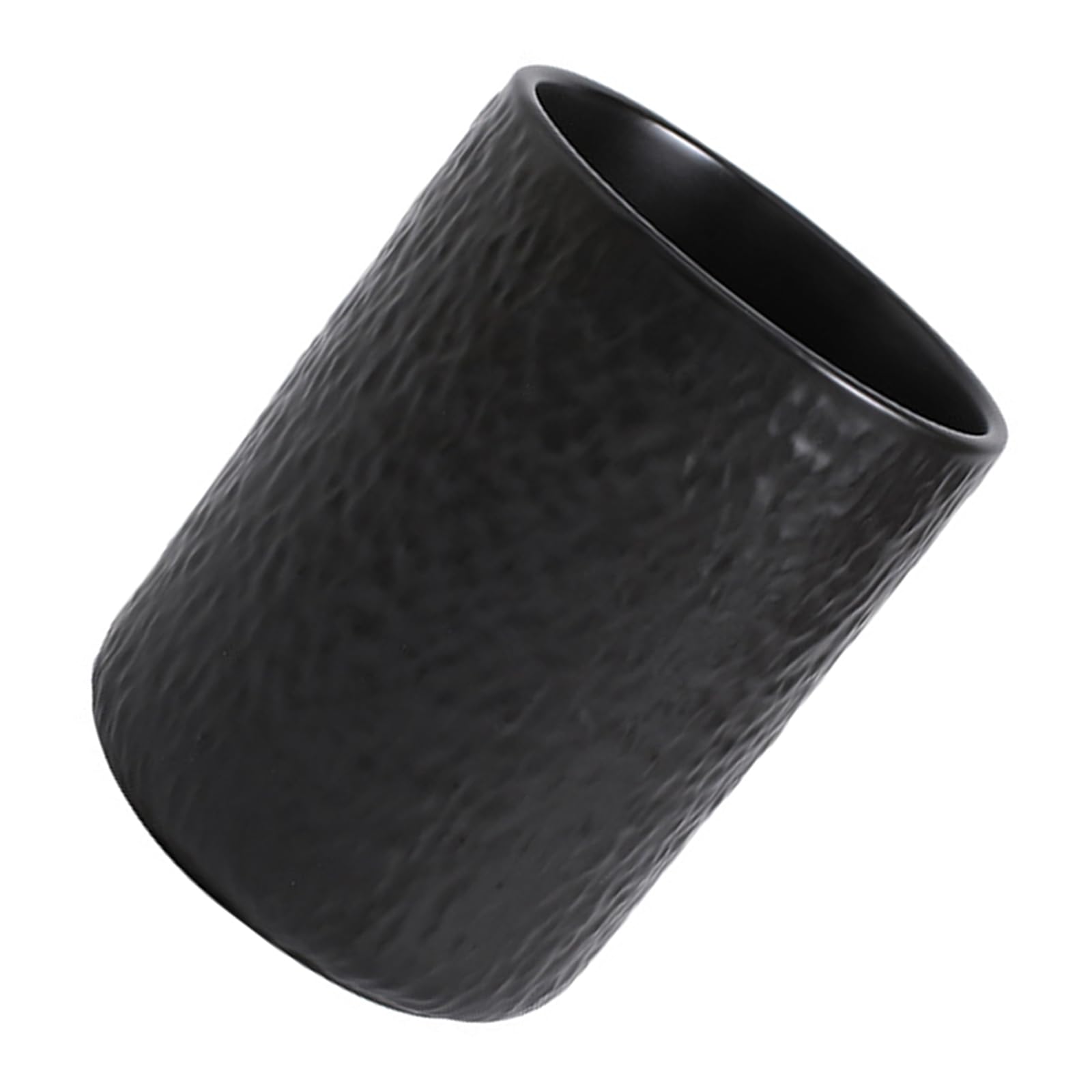 Dekorativer Keramik Utensilienhalter, 16, 5 x 11, 9 cm, Steinstruktur, Thekenglas für Herd, seitliches Kochwerkzeug, Zugriff auf Ordnung, Utensilienbehälter, Küchenwerkzeug, Topf, oben offen, Spatel,