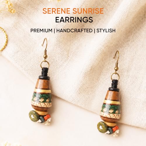 Image of Handcrafted Bohemian & Ethnic Earrings Collection for Women - Artistic, Nature-Inspired Statement Designs in Studs, Drops & Chandeliers