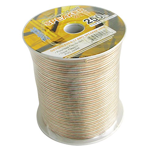 250' FT Luxtronic 14 AWG Oxygen Free Polarized Speaker Cable Stranded Flexible