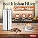Imagen de PANCA Cafetera de acero inoxidable con filtro del sur de la India