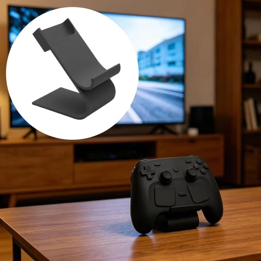 IFEEHE Desktop Holder Dock Display Stand Adjustable For Steam Controller 2 Game Accessories (Black)