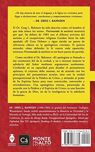 Presionando la antítesis: Defendiendo la cosmovisión cristiana: 1