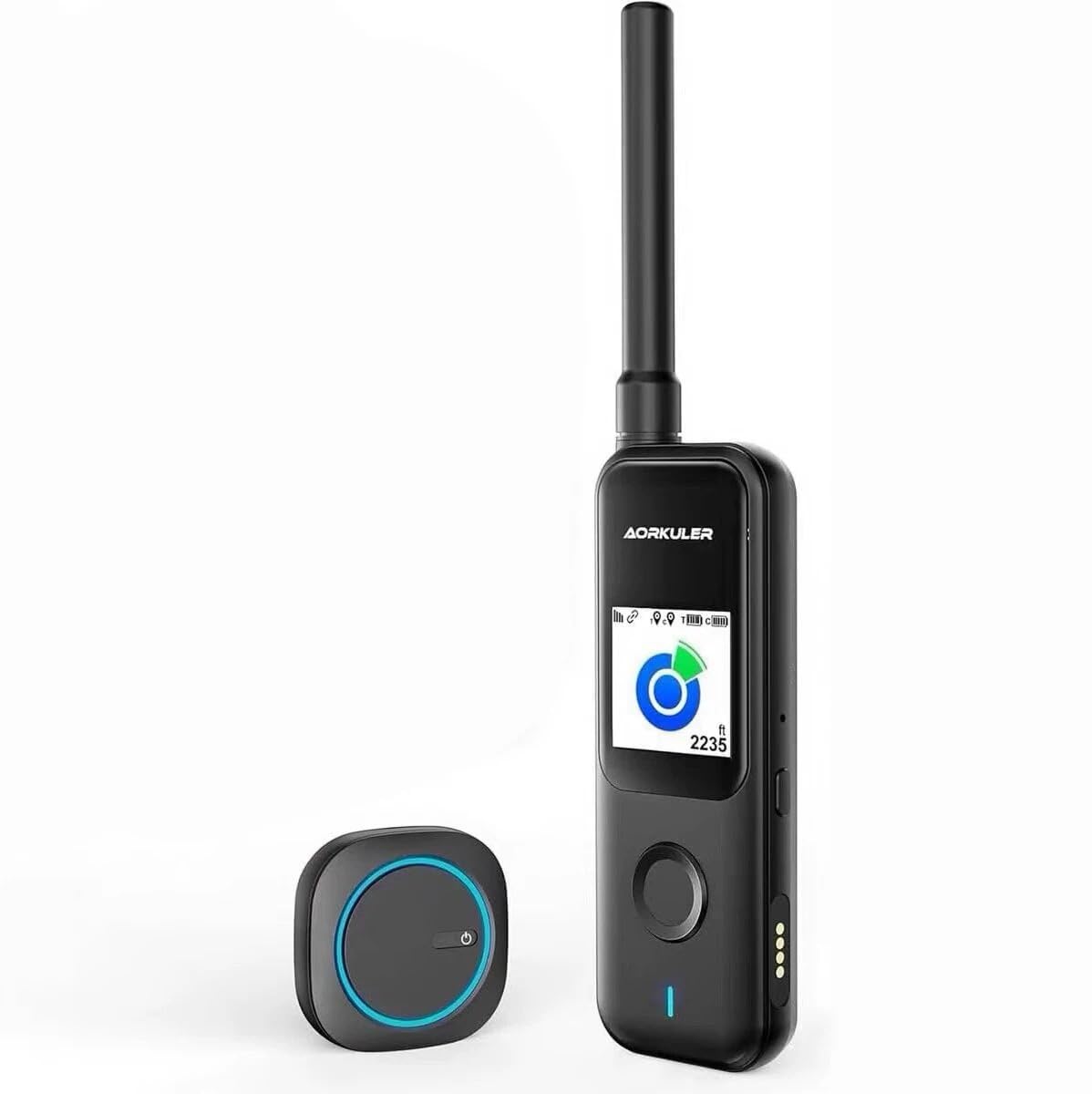 Aorkuler GPS Dog Tracker – No Phone, No Signal, No Subscription | Real-Time Direction & Distance Up to 3.5 Miles | Built for Hiking, Farms & Off-Grid Adventures (Tracker 2)