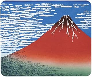 葛飾北斎 『 凱風快晴(がいふうかいせい、通称:赤富士)』のマウスパッド:フォトパッド( 浮世絵シリーズ ) (C:アップ - 厚さ 3mm)