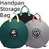 Handpan Drum Carry Bag: Thick Padded Protective Case, 22-Inch Round Size, Adjustable Shoulder Straps – Portable Storage for Travel, Gig Transport, Home Practice, Studio Rehearsal (Black) #4