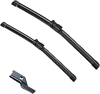 Vista 1 de Car Wiper Compatible with Hyundai IX20 2010-2017 Front Wiper Blades Soft Rubber Windscreen Wipers Auto Windshield 26" 14" 650mm 350mm (Color : 2 PCS)