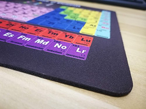 Periodic Table Of Elements Hd Mouse Pad Anti-Slip Personalized Rectangle Gaming Mouse Pads Size:9.5" X7.6" #TOP4