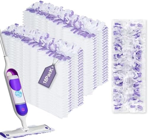 18 Pack Disposable Mopping Pads Refills for Swiffer PowerMop, Replacement with Power Mop Refills Power Mop Pads, Spray PowerMop Mopping Pad Refills for Floor Cleaning