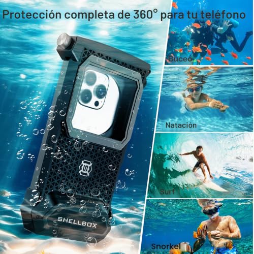 Funda impermeable para teléfono móvil ShellBox sumergible 30m para iPhone 17 Pro Max y 16 Pro 5