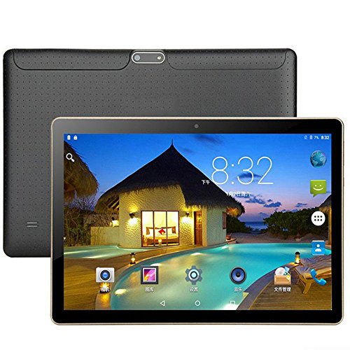 Hanbaili Tablette PC 16 Go 10,1" Android 4.4 Dual SIM 3G + WIF Résolution de l'écran tactile HD Support GPS TF Carte