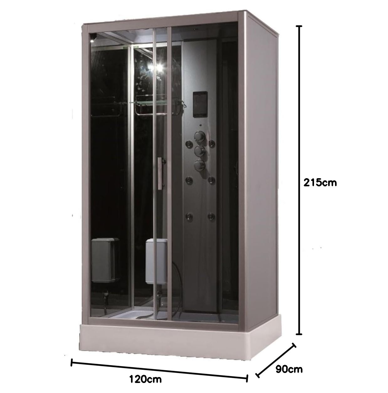 Kabina prysznicowa wanna hammam 120 x 90 pełne opcje