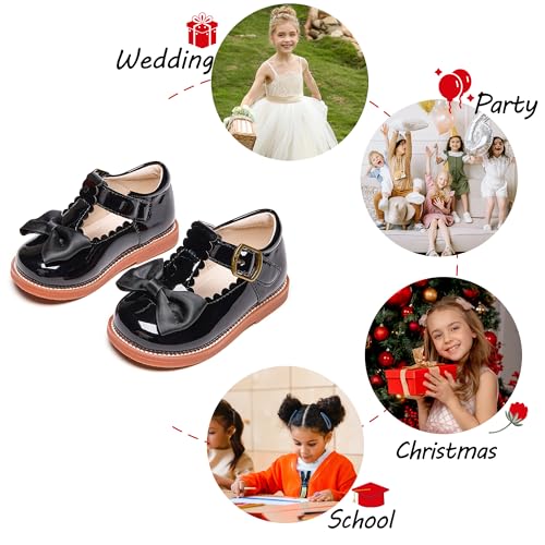 Toddler Girl Mary Jane Dress Oxford Shoes-Little Girl School Uniform Shoes for Wedding Party4
