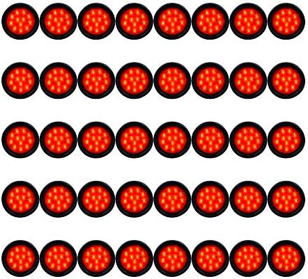 Astra Depot 12-LED round tail lights kit providing bright waterproof brake and tail light visibility