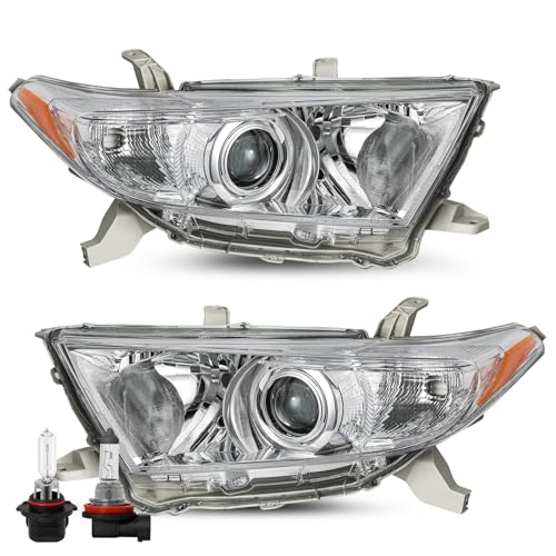 Image of JSBOYAT Halogen Headlight Assembly Fits for 2011-2013 Toyota Highlander