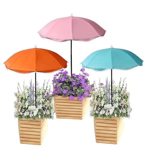 Lyreh 3pz Ombrello Protezione Piante, 3 Colori Diametro 60cm Ombrello Ombra Piante per Fornire Ombra per Proteggere Fiori Frutta e Verdura dal Sole Cocente
