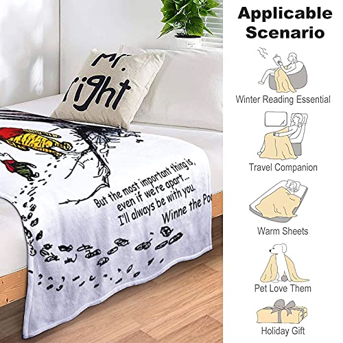 Anime Blanket Flannel Fleece Throw Blankets Best Friend Super Soft Cozy Warm Plush Bedding For Sofa Living Room Bedroom 50"X40" #TOP4