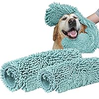 Algopix Similar Product 14 - Turquoize 2 Pack Microfiber Pet Bath