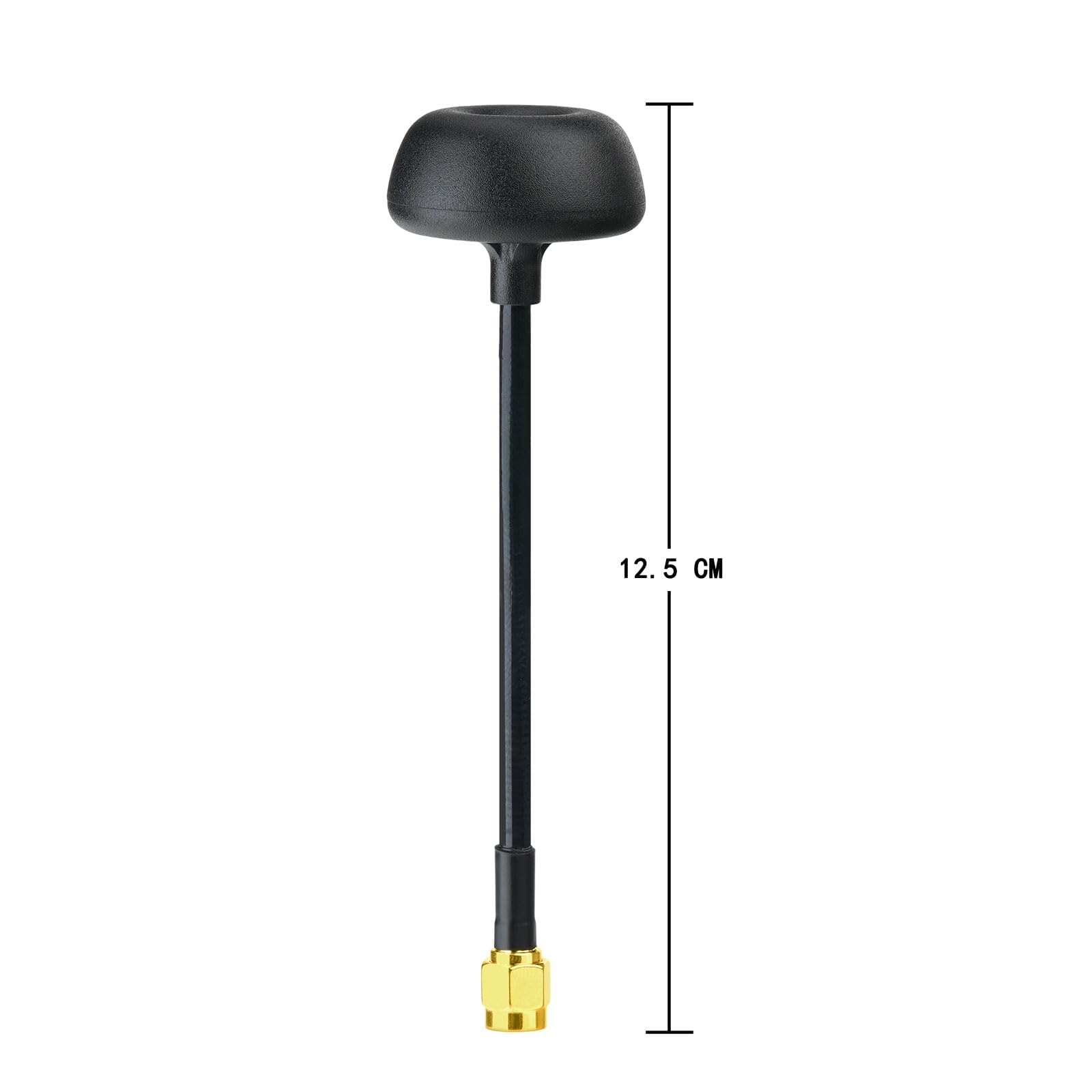 Bingfu Antenna FPV 5,8 GHz, Antenna Pagoda RHCP con Connettore RP-SMA, Guadagno 5 dBi, per Drone FPV, Quadricottero, Visori, Trasmettitore/Ricevitore TX RX, 2pcs