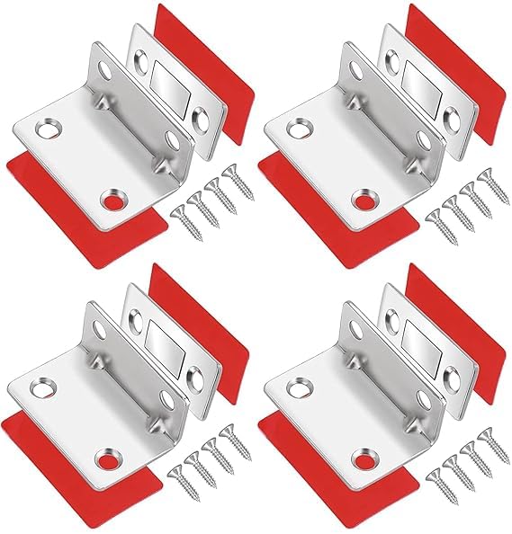Openja Cabinet Magnetic Catch, 2 Pack Ultra Thin Cabinet Door Magnet Adhesive Cabinet Latch Magnetic Closures for Kitchen Wardrobe Closet Door Closing Magnetic Catch Closer. (L-Shape) (B0DFMGN54K) Amazon Price History, Amazon Price Tracker