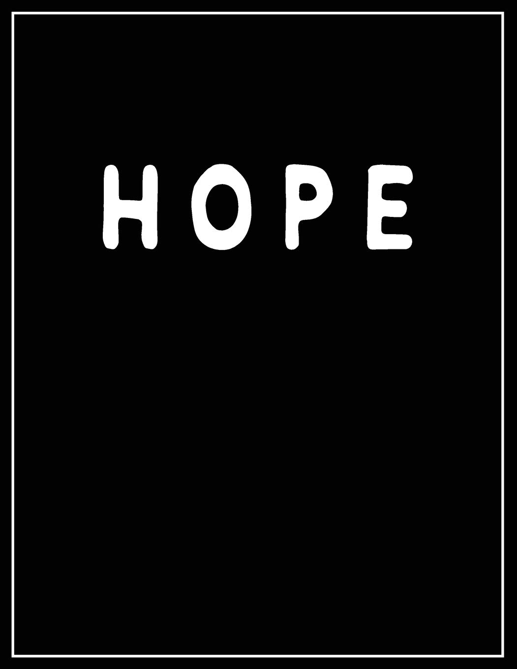 Hope: Black and white Decorative Book - Perfect for Coffee Tables, End Tables, Bookshelves, Interior Design & Home Staging Add Bookish Style to Your Home- Hope