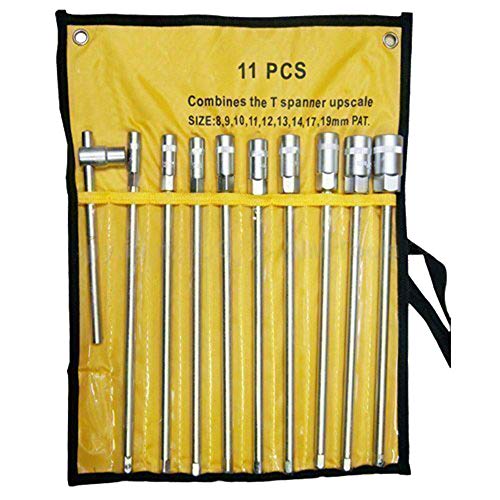Extra Lange T-Griff 435203 Steckschlüssel Schraubenschlüssel Satz, 8, 9, 10, 11, 12, 13, 14, 17 Und 19 mm 1 Extra Lange T-Griff 435203 Steckschlüssel Schraubenschlüssel Satz, 8, 9, 10, 11, 12, 13, 14, 17 Und 19 mm