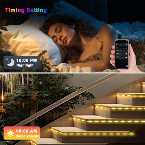 Image of 20FT LED Storefront Lights for Business - DIY 16M Color Waterproof Window Light with Remote & App Control, 44 Modes Changing and Timer LED Strip Lights for Restaurants, Bars, Cafes, Stores, Windows