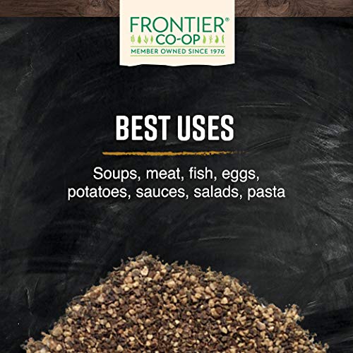 Frontier Co-Op Pepper, Black Fine Grind, Kosher | 1 Lb. Bulk Bag #TOP5