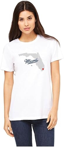 Miniatura 3 de GreatCitees Miami Florida - Camiseta MAP