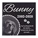 Lara Laser Works Personalized Dog Memorial with Photo Free Engraving MDL3 Customized Grave Marker | 12x12