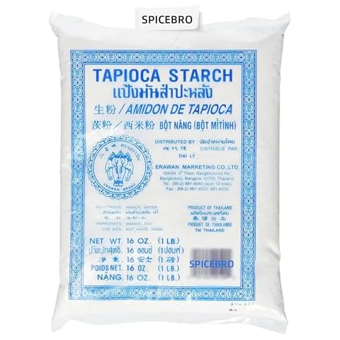 ERAWAN Tapioca Starch Powder 16 Oz (Pack of 1) 1 LB, Sourced for SPICEBRO online Grocery Cover