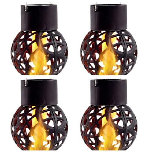 Lampe solaire suspendue lot de 4 pour décoration de jardin et balcon style 3
