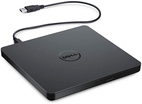 Dell USB Slim DVD +/- RW Drive DW316 - Plug and Play, 8 Watt Power Consumption, Windows 11 or Below - Black