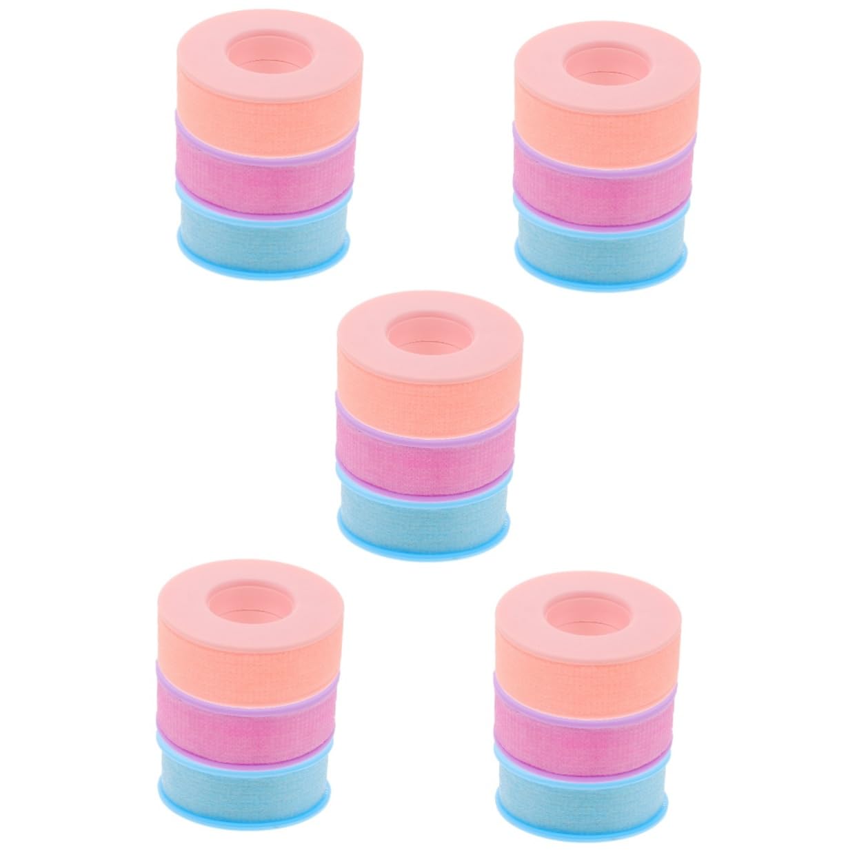 15rollos Cinta Para Extensión De Pestañas De Gel Silicona Transpirable Adhesiva y Cortable Para Aislar Pestañas Superiores Inferiores Durante Aplicaciones De Extensiones