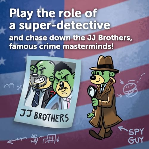 Juego de Mesa Cooperativo Spy Guy USA de Trefl, Juego Familiar con Tablero Gigante de Monumentos y Símbolos Estadounidenses, para Adultos y Niños desde 5 Años miniatura 4