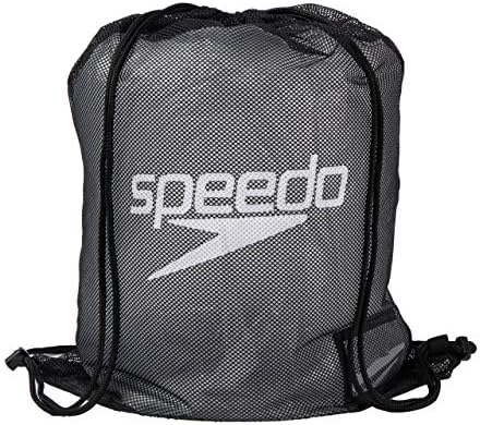Speedo Black Equipment Mesh Wet Kit Swim Bag