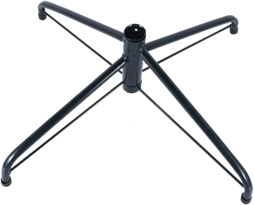 45cm Christmas Tree Holder Metal Tree Stand Folding Design Strong Iron Base (Blackish)