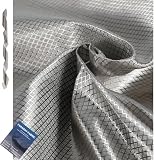 Blocroche Faraday Fabric 1 Yard,Signal & GPS Blocking,Conductive Faraday EMP Proof Cloth,Ideal for Privacy DIY Projects, 44' W x 36' L Fabric Cloth with Faraday Tape