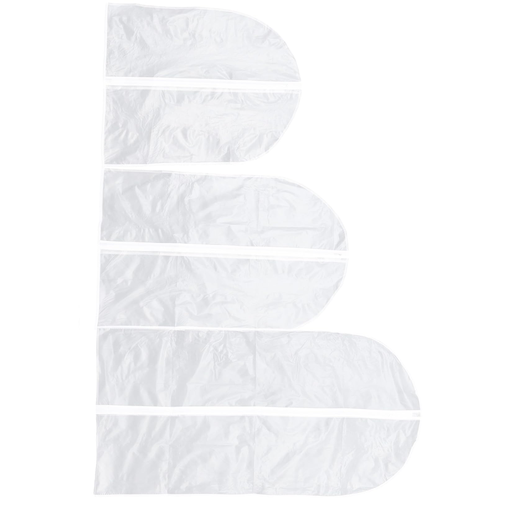 Amosfun 10piezas Fundas Antipolvo Transparentes para Ropa Incluye Protectoras para Abrigos y Vestidos para Guardar Trajes y Abrigos el Armario