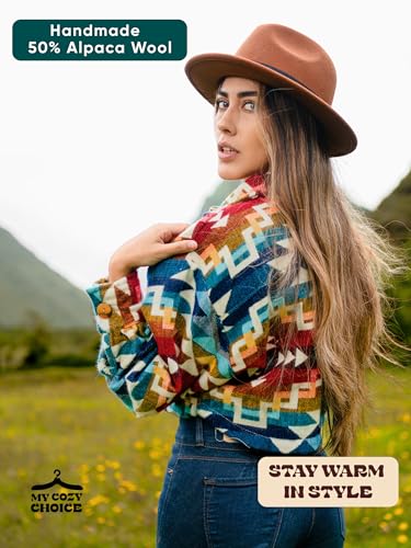 Alpaca Cropped Jacket Women Spring - Cowgirl Outfits for Womens - Alpaca Jackets - Shackets for Women 20252