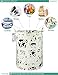 FANKANG Storage Basket, Nursery Hamper Canvas Laundry Basket Foldable with Waterproof PE Coating Large Storage Baskets for Kids Boys and Girls, Office, Bedroom, Clothes,Toys（Cows）