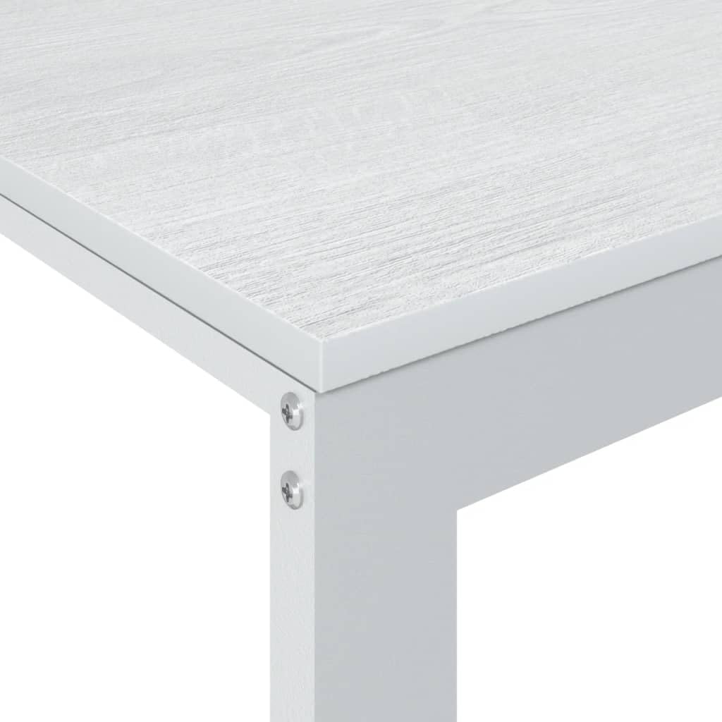 Scrivania Make Up Scrivania Gaming Tavolo Gaming Tavolo Da Lavoro Scrivania per Computer Bianca 110x60x73 cm in Legno Multistrato per Soggiorno Sala Studio Studio Camera Da Letto