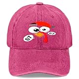 6 7 Turkey Six Seven 67 Funny Thanksgiving Hats for Men Fashion Washed Pomegranate Red