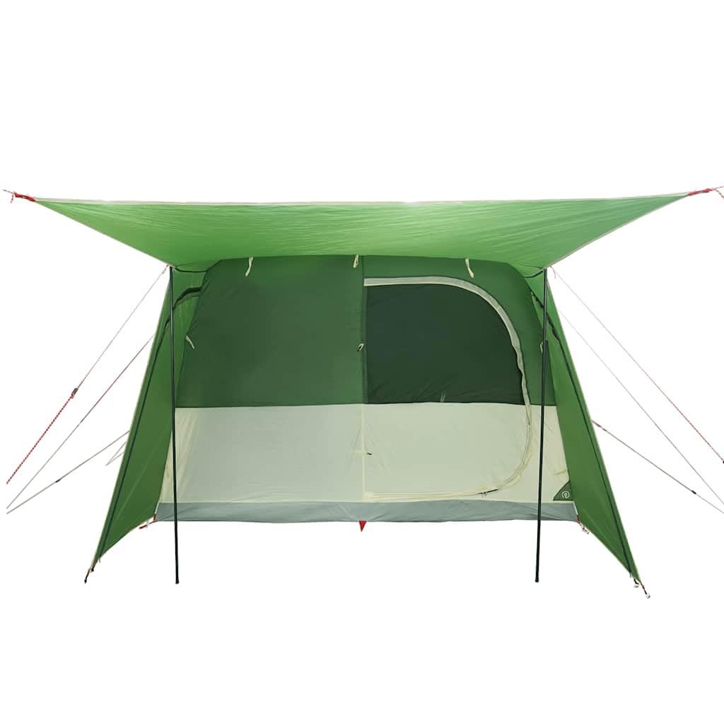 Tenda per auto per 4 persone, verde, impermeabile, tenda da campeggio pieghevole in poliestere con rivestimento in PU, impermeabile e antivento, facile da montare con pali e cinghie robuste