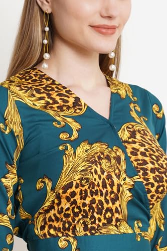 Image of POPWINGS Casual Animal Printed Top and Skirt Set for Women || Co-Ords Set for Women Stylish Western || Two Piece Women Set for Women || Crop Top and Skirt Set for Women