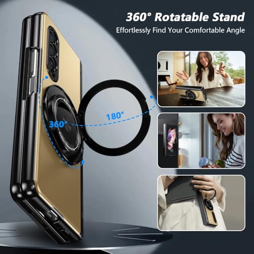 Protection Samsung Galaxy Z Fold 3 haut de gamme dorée au design mince et robuste - 3