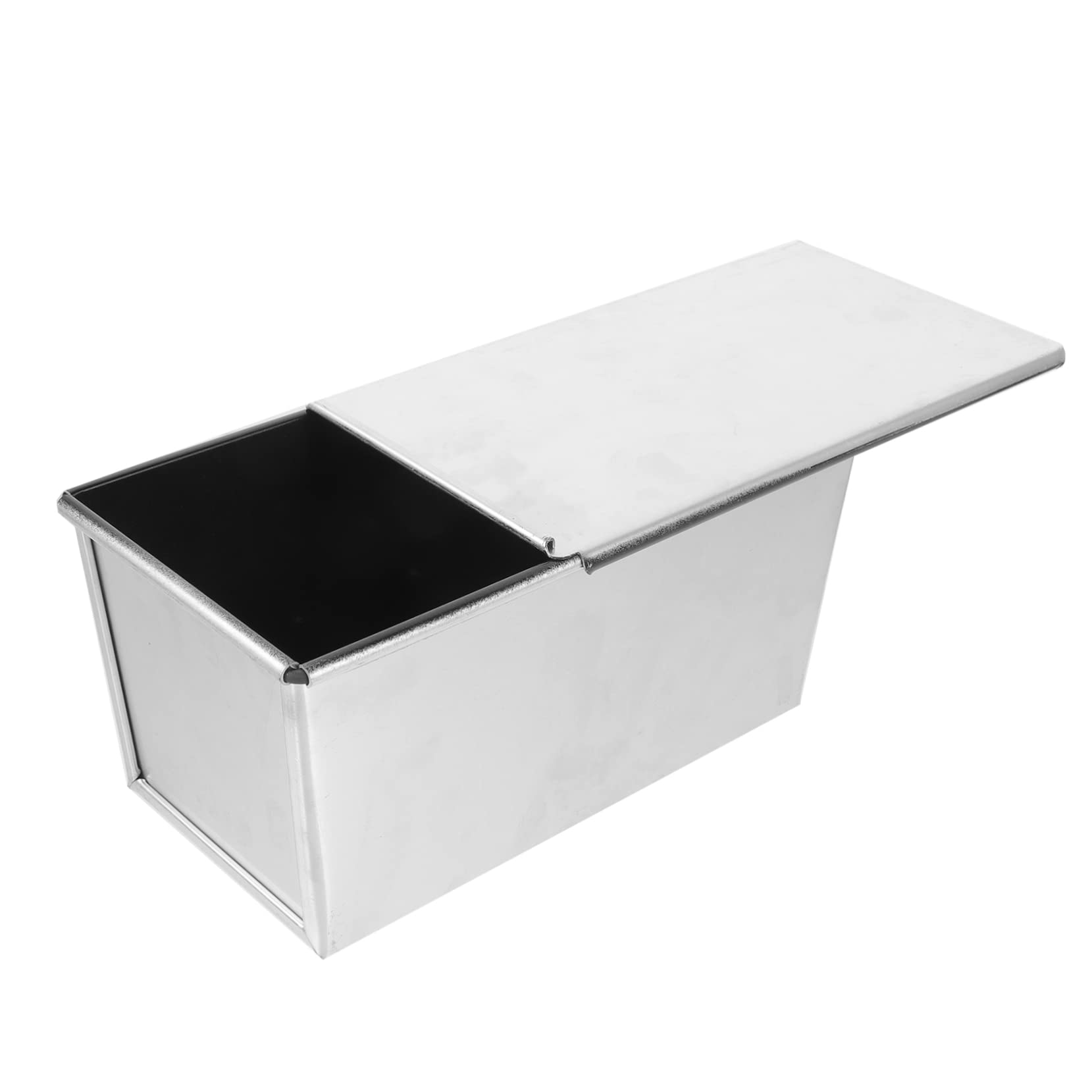 STOBAZA Non Stick Bread Pan with Lid Toast Baking Mold for Homemade Bread Capacity Loaf Pan for French Bread and Whole Toast and Design